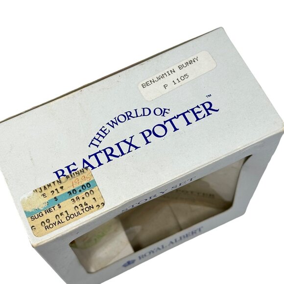 Royal Albert Benjamin Bunny Figurine Story Book Set 1989 Beatrix Potter 4 Inch - Picture 5 of 16